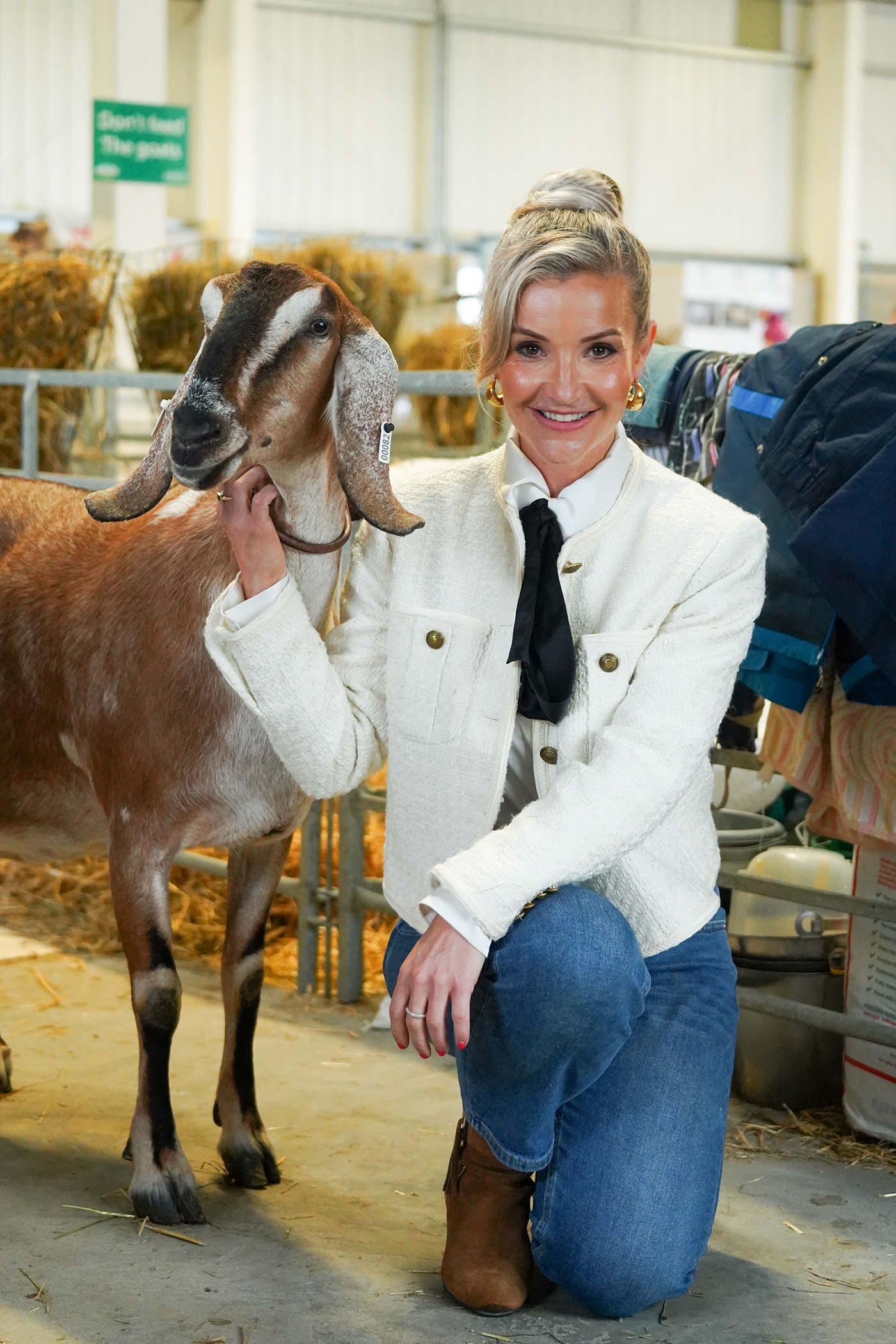 GYS24_Helen Skelton with 'Su Bo' the Knimea Anglo Nubian from Derbyshire